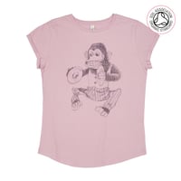 Image 3 of Monkey Women's Roll Sleeve T-Shirt (Organic)