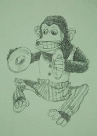 Image 4 of Monkey Women's Roll Sleeve T-Shirt (Organic)