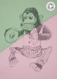 Image 1 of Monkey Women's Roll Sleeve T-Shirt (Organic)