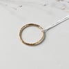 Gold and silver two tone circle necklace