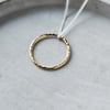 Gold and silver two tone circle necklace