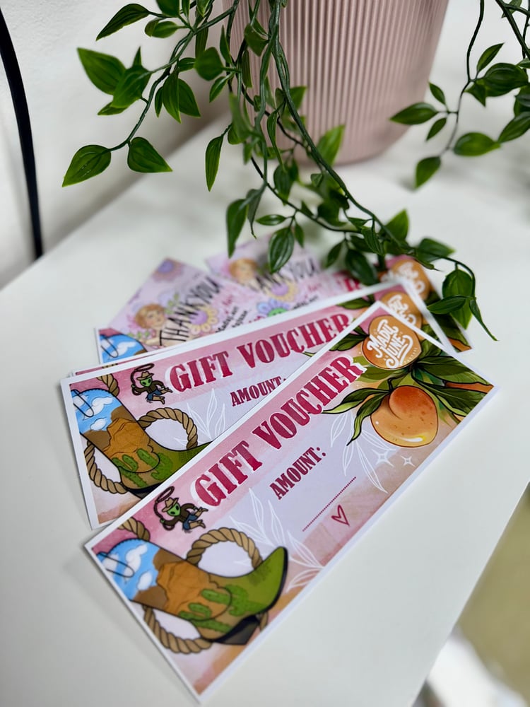 Image of GIFT VOUCHERS 
