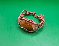 Image 9 of Yellow Jade Cuff Bracelet 
