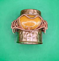 Image 8 of Yellow Jade Cuff Bracelet 