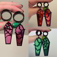  Bat Coffin Tunnel Dangles (sizes 4g-2")