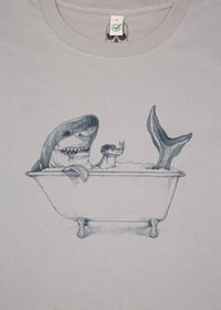 Image 2 of Shark Heavyweight Drop Shoulder T-Shirt (Organic)