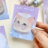 City pop cat | Acrylic pin