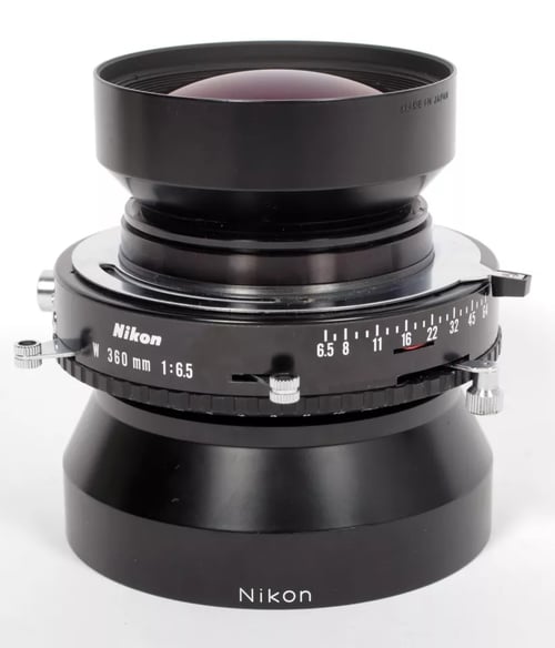 Image of Nikon Nikkor W 360mm F6.5 Lens in Copal #3 Shutter (Covers 11X14) #4829