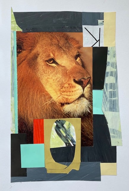 Image of 5 Cut Color Collages