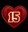 Kansas City Heart 15 Iron On Patches