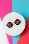Pendientes aros ojos Neptuno
