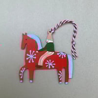 Image 2 of Folk Horse Decoration - Preorder!