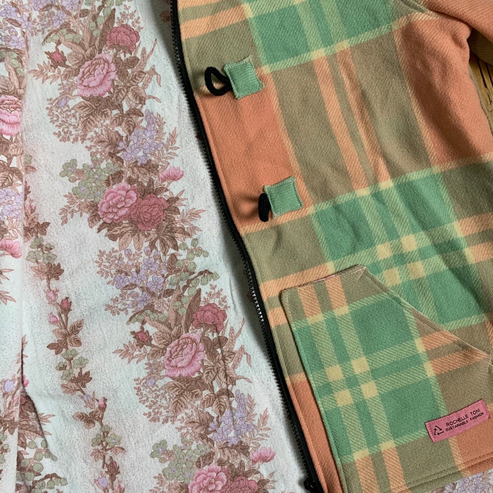 Mint Green/Pale Pink Duffle Coat