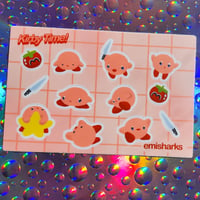 Korby with a Knife Sticker Sheet