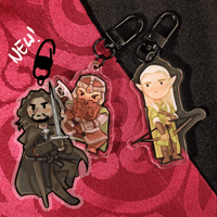 Image 1 of LORD OF THE RINGS keychains | Gimli, Legolas, Aragorn