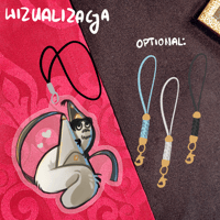 Image 2 of WITCH HAT ATELIER phone charm | Olruggio and Qifrey brushbugs