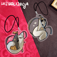 Image 1 of WITCH HAT ATELIER phone charm | Olruggio and Qifrey brushbugs