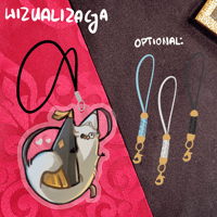 Image 3 of WITCH HAT ATELIER phone charm | Olruggio and Qifrey brushbugs