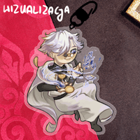 Image 3 of WITCH HAT ATELIER keychain | Olruggio and Qifrey