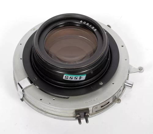 Image of Goerz Apochromat [Red Dot] Artar 19" [480mm] F11 Lens in Ilex #4 shutter #4885