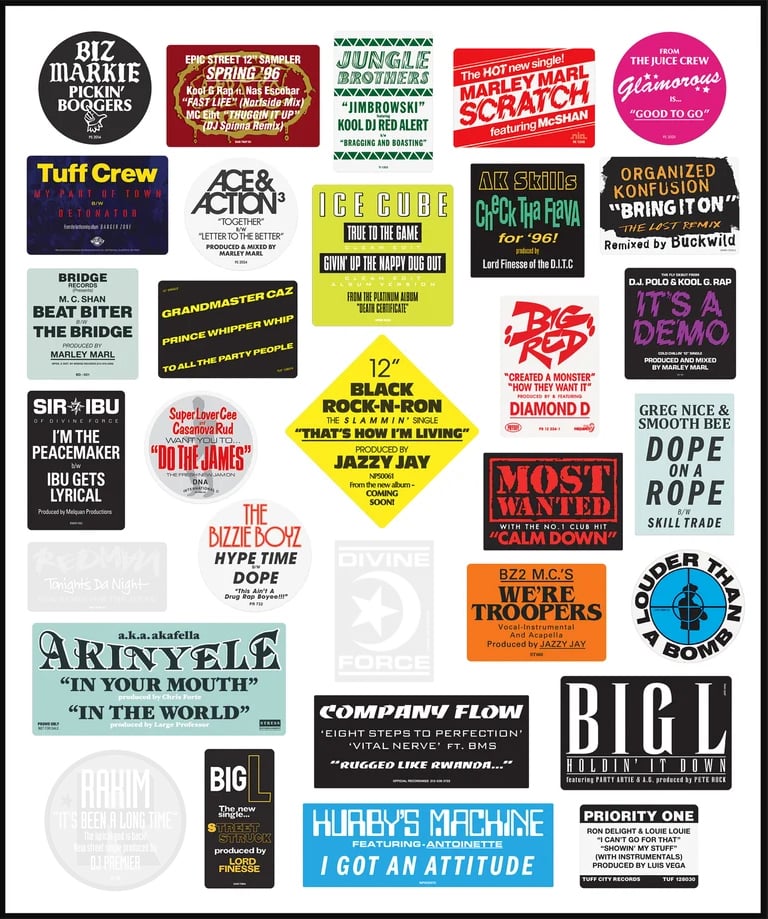 Image of DWG "Don't Believe The Hype...Sticker" PICK 'N' MIX pack of 10