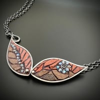 Image 1 of Pivoting Ancient Leaves Necklace 