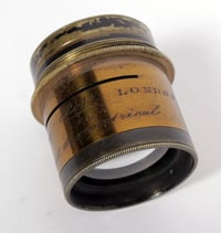 Image 5 of Ross London Rapid Symmetrical Lens 8X5 barrel brass lens + waterhouse stops #4887