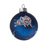 Image 1 of Candy Cane Elephants Ornament