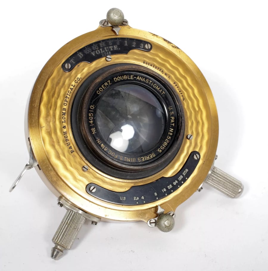 Image of Goerz Dagor Double Anastigmat 8 1/4" [215mm] F6.8 Lens in Volute Shutter #4889