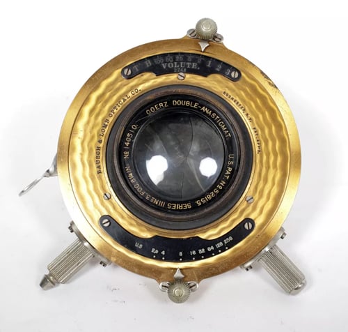 Image of Goerz Dagor Double Anastigmat 8 1/4" [215mm] F6.8 Lens in Volute Shutter #4889