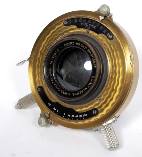 Image of Goerz Dagor Double Anastigmat 8 1/4" [215mm] F6.8 Lens in Volute Shutter #4889