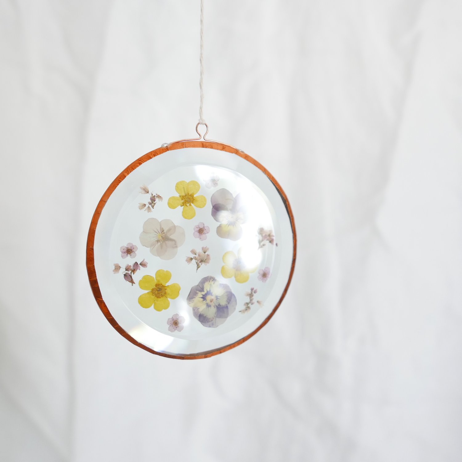 Image of Pressed Flower Suncatcher Viola