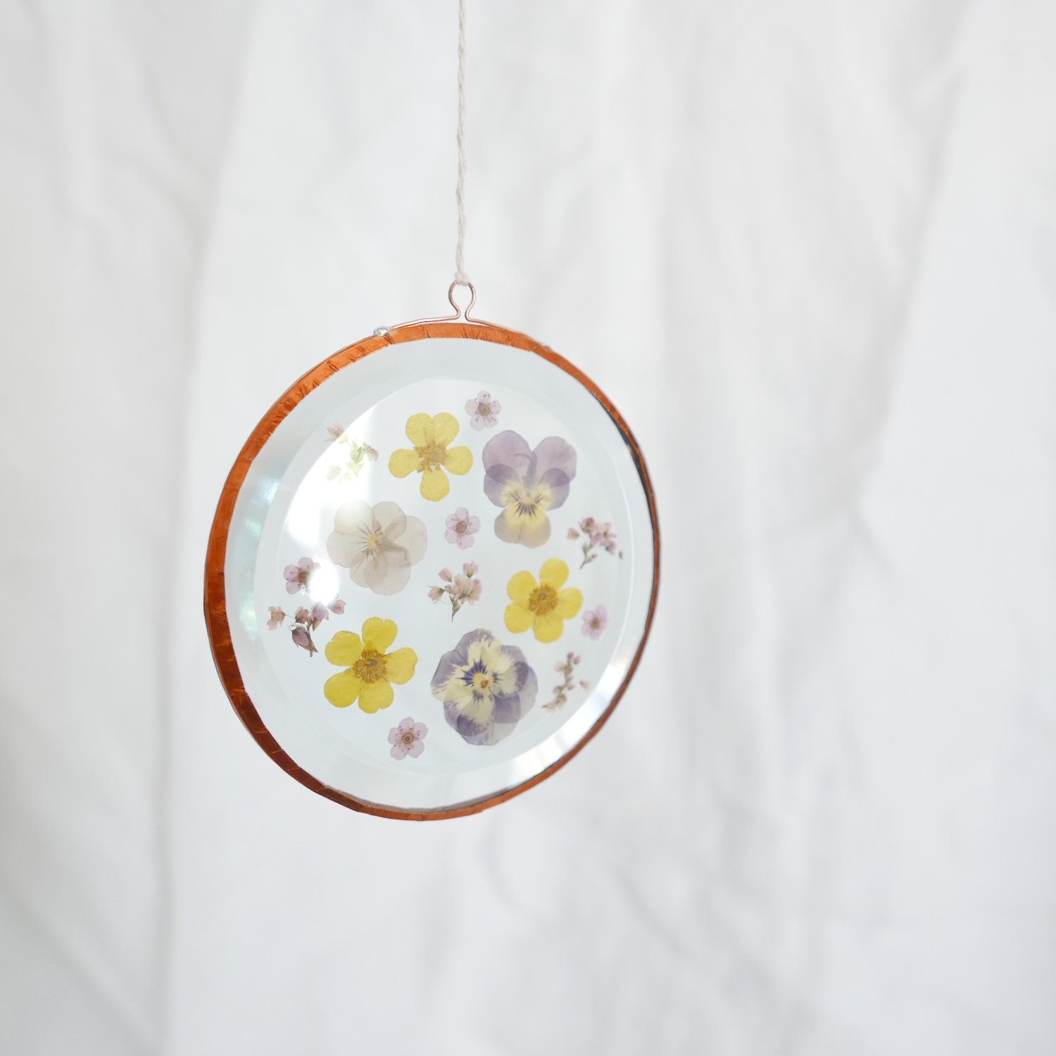 Image of Pressed Flower Suncatcher Viola