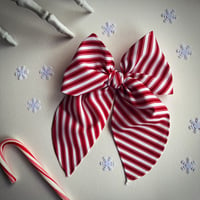 Image 1 of Candy Cane Bow