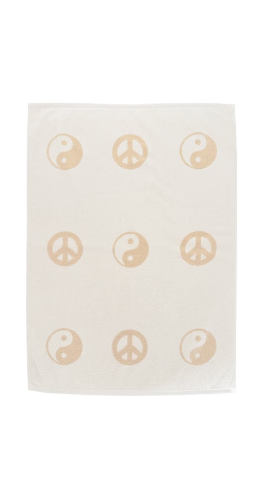 Image of Sparse Peace Kid Towel<div>Creamâ€“Scour</div>