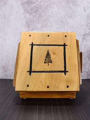 Image of Nightstand Wood Book Holder from Maple and Cherry, Wooden bookmark, Book Stand, Reader Caddy