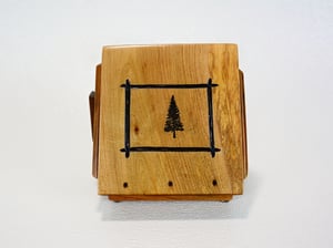 Image of Nightstand Wood Book Holder from Maple and Cherry, Wooden bookmark, Book Stand, Reader Caddy