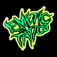 Emetic Tattoo Logo Sticker- Green