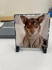 Image 1 of Personalised Slate Photo Frame