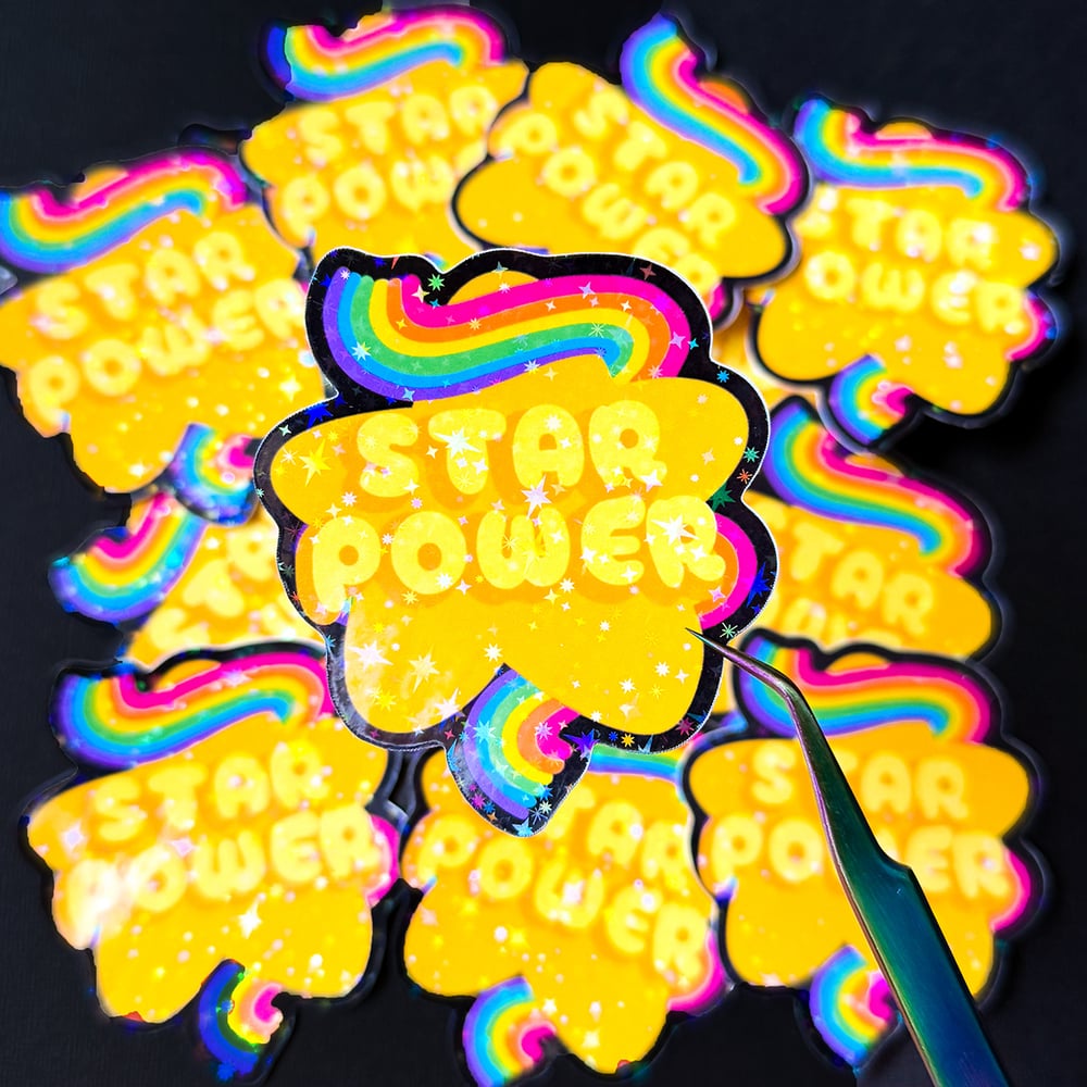 Image of Star Power Holographic Sticker