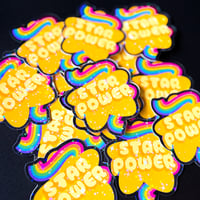 Image 3 of Star Power Holographic Sticker