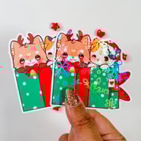 Image 4 of Mochi & Friends Christmas Sticker