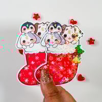 Image 5 of Mochi & Friends Christmas Sticker