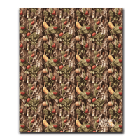 Image 1 of Real Grocery Camo Fleece Blanket