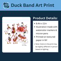 Image 3 of Duck Band - Art Print