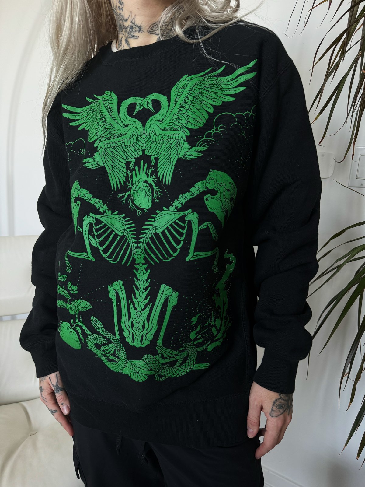 Image of The Lovers - Heavyweight Premium Black Sweatshirt