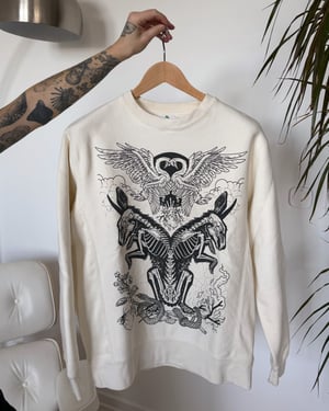 Image of The Lovers - Heavyweight Premium Sweatshirt: Bone