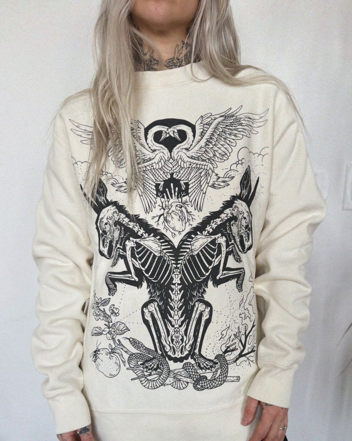 Image of The Lovers - Heavyweight Premium Sweatshirt: Bone