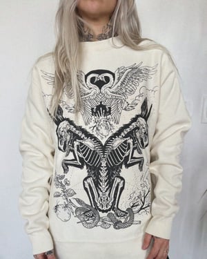 Image of The Lovers - Heavyweight Premium Sweatshirt: Bone