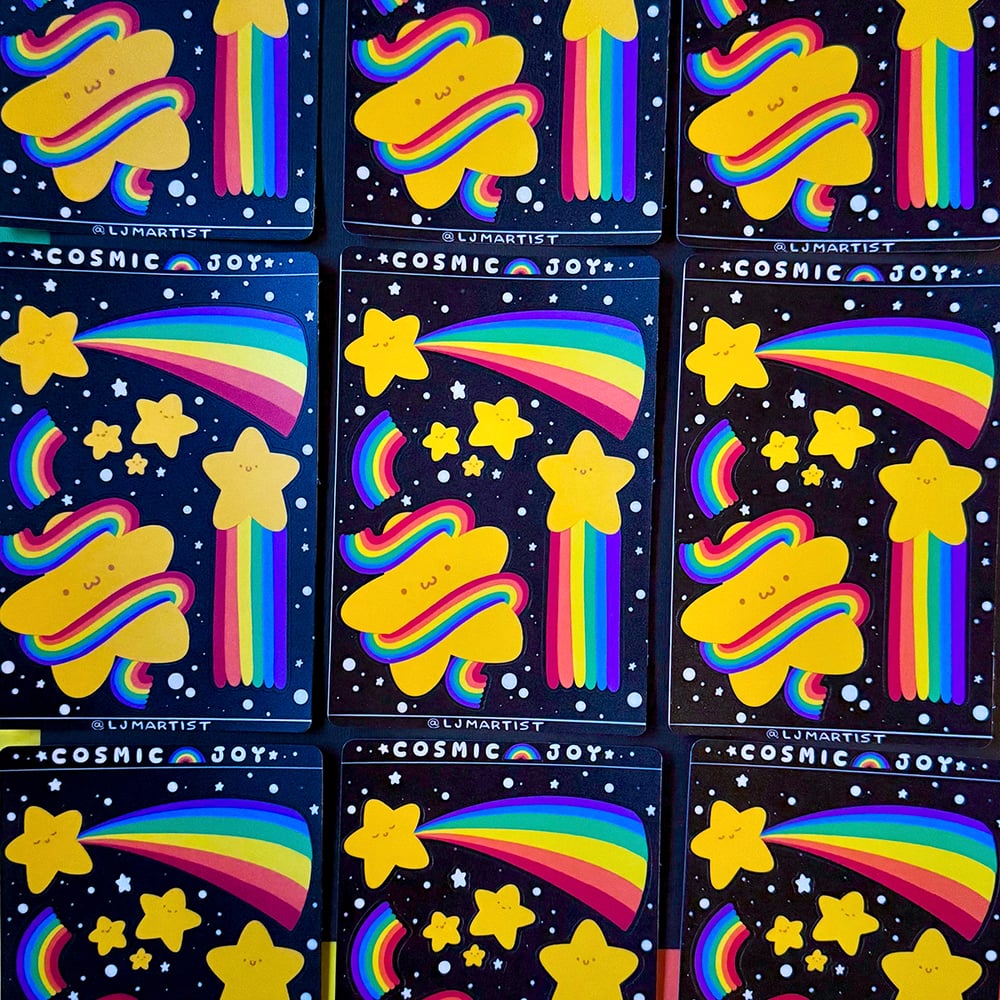 Image of Cosmic Joy Sticker Sheet